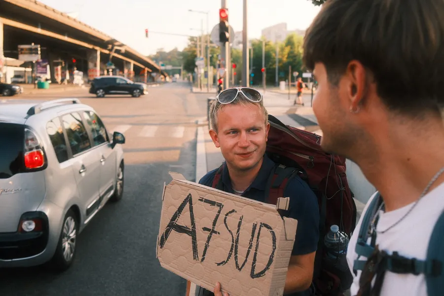 Richtung A7 Süd.
